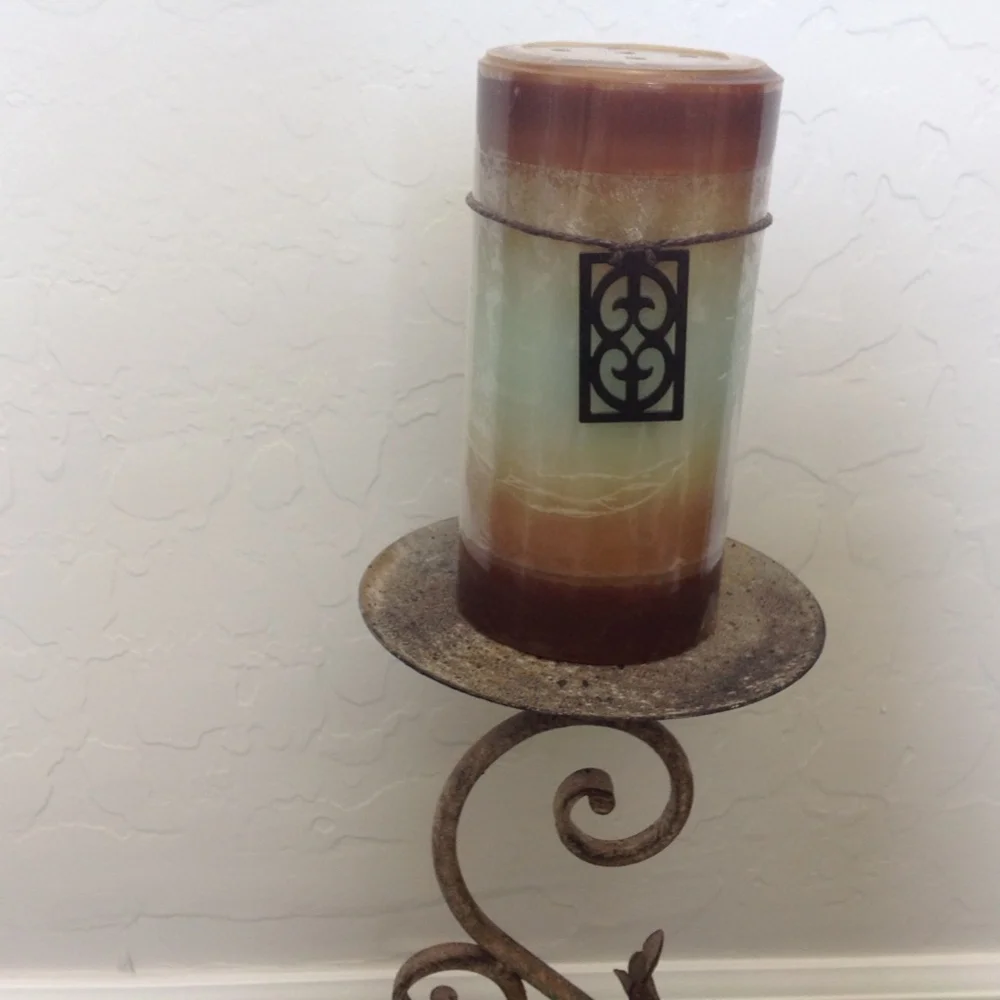 Rusty Metal Candleholder